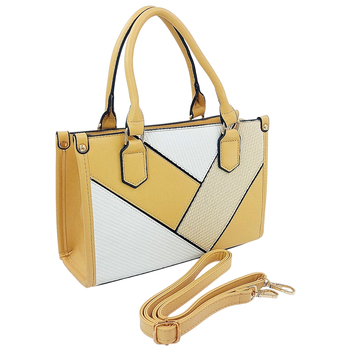 Bolso Mostaza * Blanco imagen 3