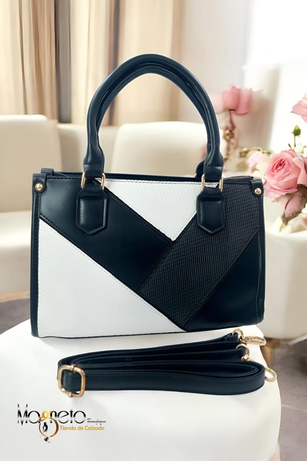 Bolso Negro * Blanco * Gris