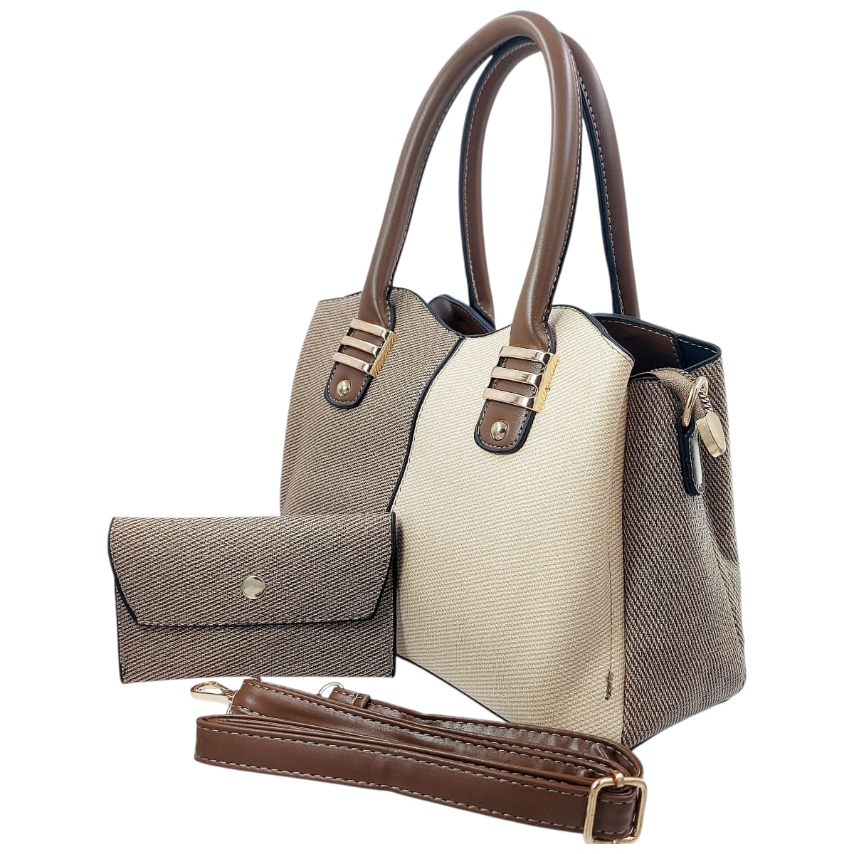 Mini Bolso Chocolate Beige imagen 2